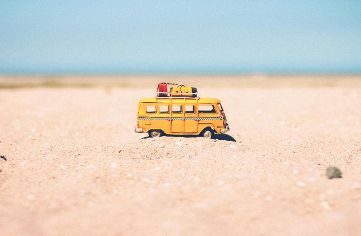 Bus am Strand
