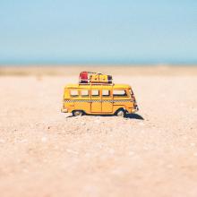 Bus am Strand
